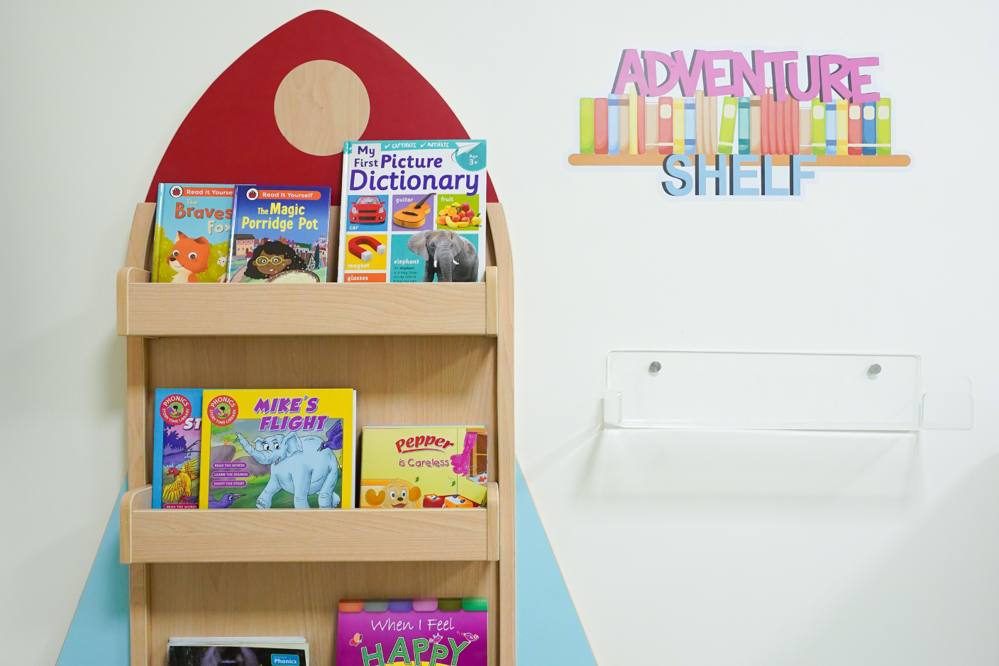 Wooden Rocket Library Nook